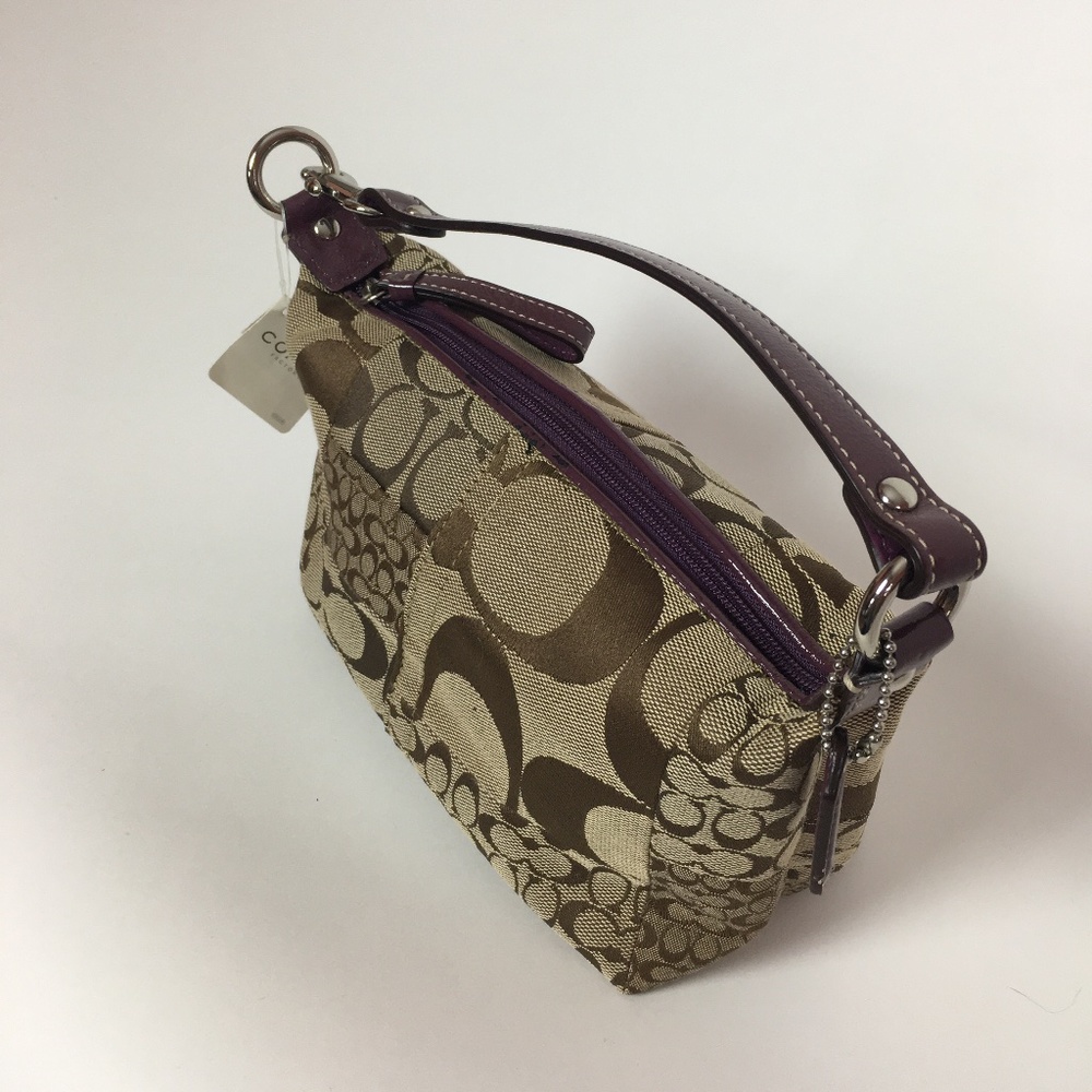 Funky Small Coach Patchwork Bag with Purple NWT